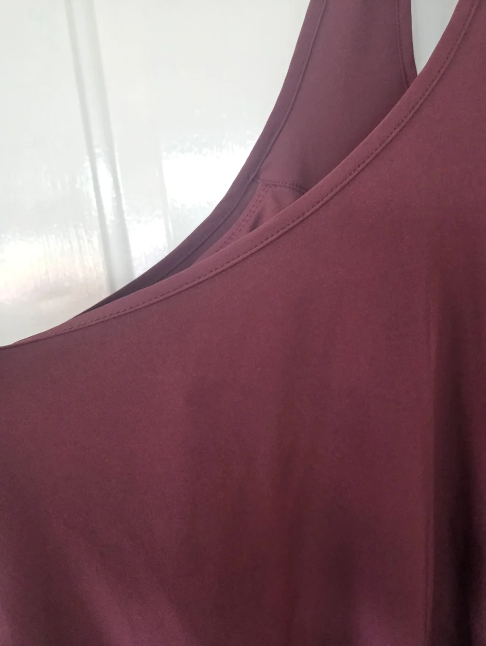 Halara XL Sleeveless Burgundy built in bra Maxi Dress - Picture 7 of 10
